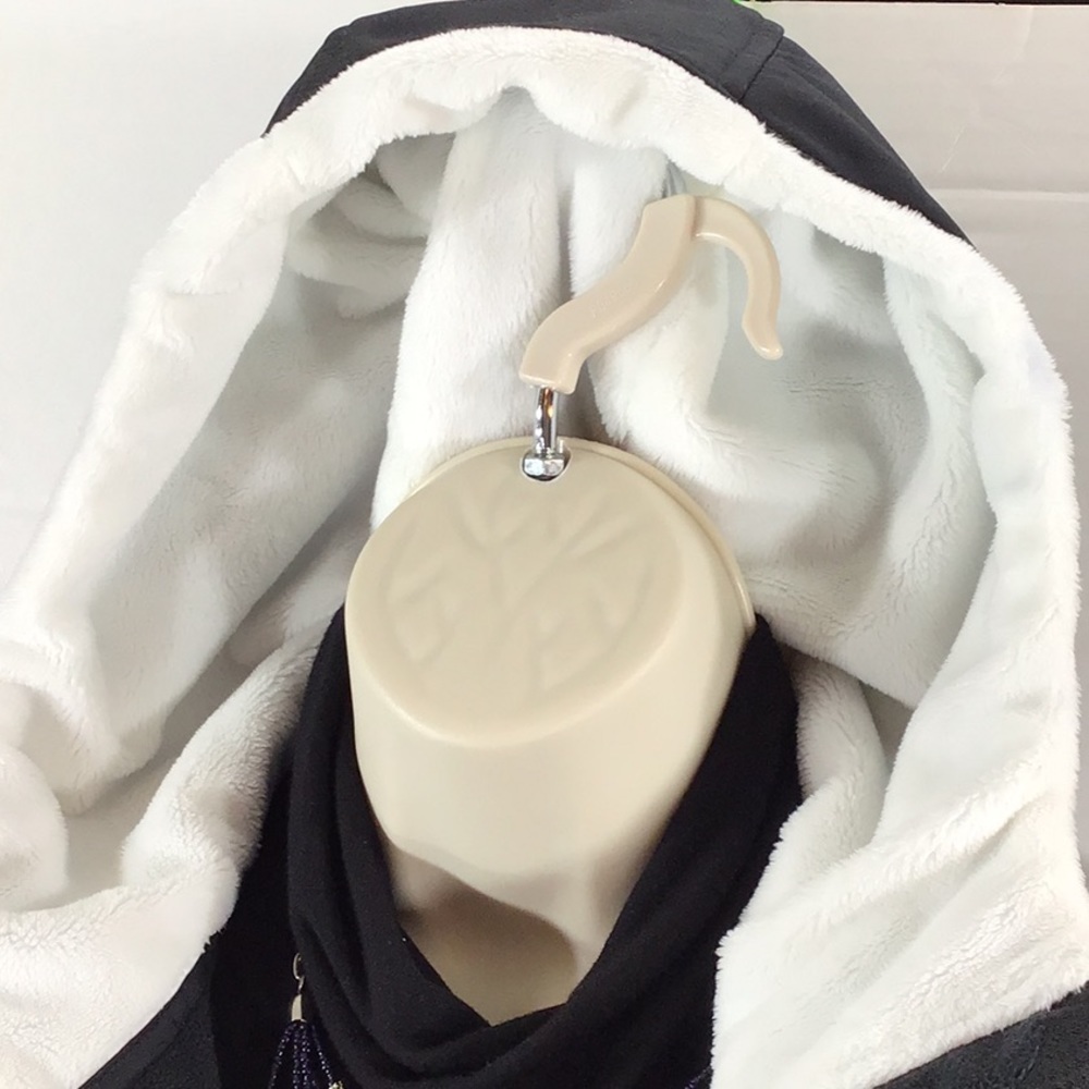 Spyder black zip front hooded jacket NWOT - Picture 2 of 15